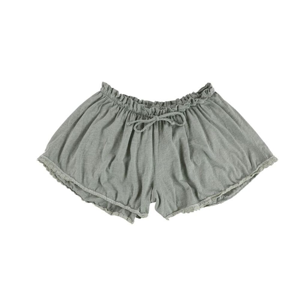 Project Social T Womens Lace Trim Casual Walking Shorts, Grey, S, DM